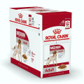 Royal Canin Medium Adult Wet Pouch 12個月大至10歲成犬濕糧包 140g X10